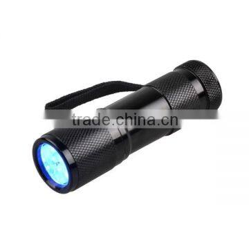 365nm UV Flashlight Battery Powered UV Flashlight 365nm With 9 Bulbs photo-2