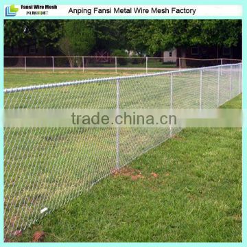 50*50mm mesh Galvanized iron chain link fence