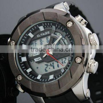 Men's Rubber Strap Analog Digital Dual Fashion Sport Watch WS070