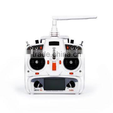 White Walkera DEVO 10 10CH 2KM 2.4Ghz Telemetry Function RC Transmitter