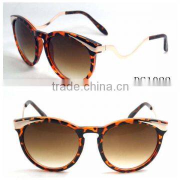 Hot sale curve temple sunglass,fashion sunglass