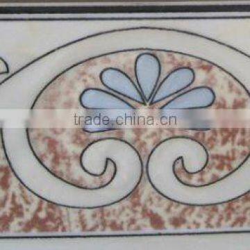 8X25 wall ceramic glazed border tile