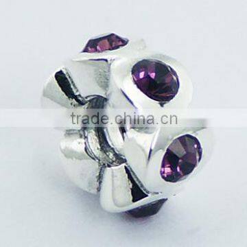 Austrian Crystal 925 Silver Bead Planet Silver Design