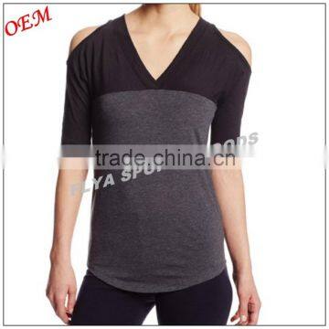 Custom Classic Sports Athletic Clothing Dry Fit Women Fitness Sportwear t Shirt
