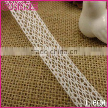 DIY Wave 0.65"Cheap Creamy White Crochet Thin Thread 100% Cotton Lace Edging Trimming