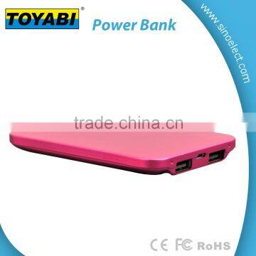 Untla Thin Portable Aluminous Power Bank With 3000mAh Capacity Dual USB Port With Recharge Battery photo-4