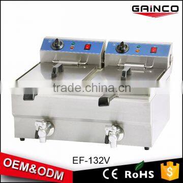 Table Counter Top Automatic Commercial Stainless Steel Electric Deep Fryer for Sale