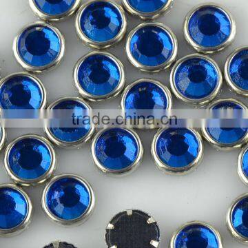 Ring rhinestone hotfix, transfer immed rhinestone, metal rimmed rhinestones for garment decoration