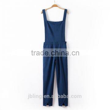 Women's contracted joker suspenders jumpsuit