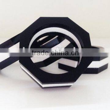 wholesale hexagonal acrylic hotel table napkin serviette ring