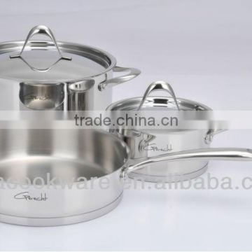 New Stainless Steel Cookware set with Induction Bottom