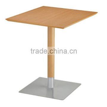 Square surface stainless steel feet restaurant table XT7018