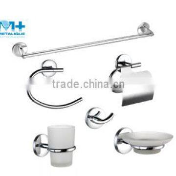 6pcs/10pcs Stocked Modern Style Metal Zinc Alloy Chrome Polished Bathroom Accessory Sets Sanitary Ware 55030-CR