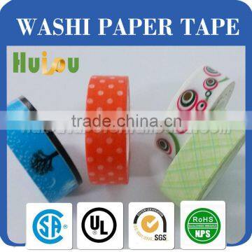 waterproof color masking paper tape/printed masking paper tape