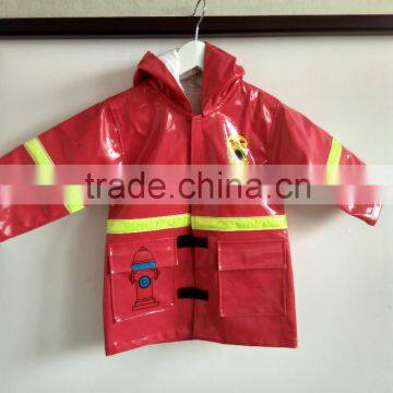 Children's Rainjacket of Bright PU Coating photo-3