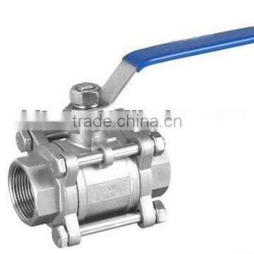 3pc ball valve with lock(NPT.BSPT,BSP&etc)