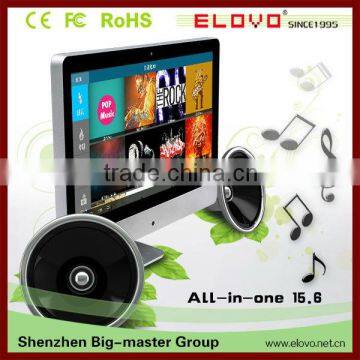 China android mini pc supplier promotion 15.6 inch 1GB 16GB android all in one pc computer