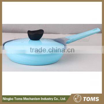 Deep frying pan forged ceramic fry pan