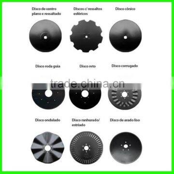 FLat Back Raised Disc, Back Raised Disc, Conical Disc, Flat Coulter Disc, Bubble Disc, Wavy Disc, Kipple Disc