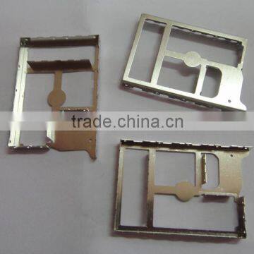 Custom Thin Galvanized Metal Stamping for SD Card Holder Supplier's Choice photo-2
