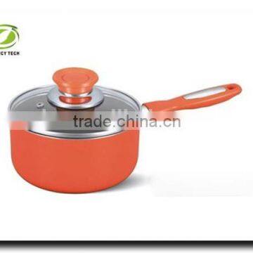 Aluminum Non Stick Coating Pressed/Forged Cookware Set Soup Pot Sauce Pan With Glass Lid Covered photo-2