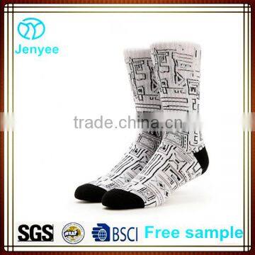 Unique jacquard custom bamboo socks men