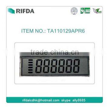 7 digits bank token segment LCD display module TN LCD 2.8V