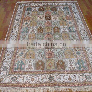 fashional hand knotted persian silk carpets handmade silk rug for home hotel villa and prayers