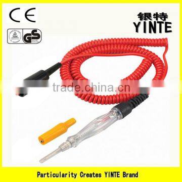 China Factory electric circuit voltage tester pen /Automotive circuit pen tester with PU electic wire imported inner red tube