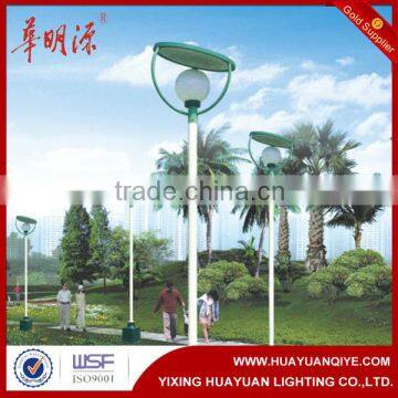 Q235 steel hot sale morden design decorative light pole modern solar garden lamp post design