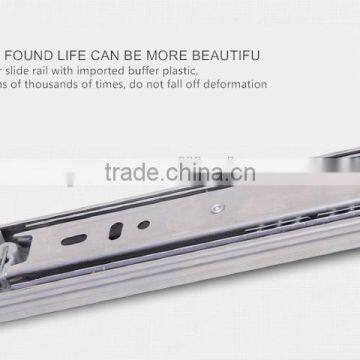 Guang Dong Factory Good Quality 3-4 Balls Full Extension Ball Bearing Drawer Slides photo-2