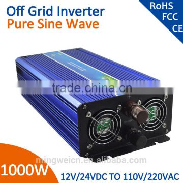 Off grid solar system Pure sine wave power inverter 12v 220v 1000w                        
                                                Quality Choice