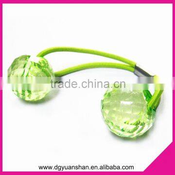 Acrylic Ball Decorate Elastic Hair Band,hair Accessories