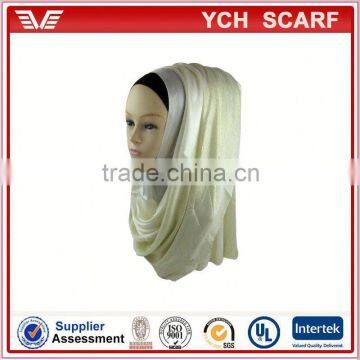 Wholesale Women Plain Long Shimmer Scarf photo-3