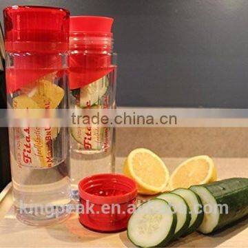 Plastic Infuser Water Bottle joyshaker/water infuser bottle/ BPA-Free Tritan fruit infuser water bottle/Shaker bottle