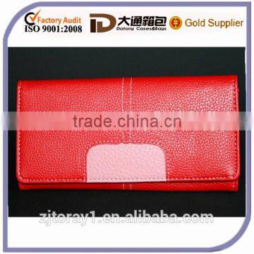 Custom Red Leather Wallet for Young in China