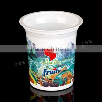 Custom printed disposable plastic yogurt cups