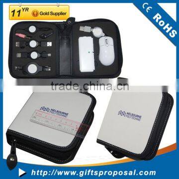 Usb travel set with customize brand, laptop tool kit with mouse and hub