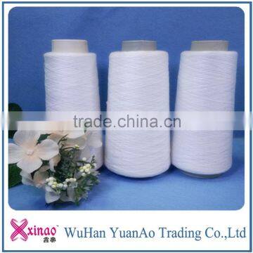 Polyester Paper Cone Yarn Spun Polyester Raw White Yarn in China 50s/2 photo-2