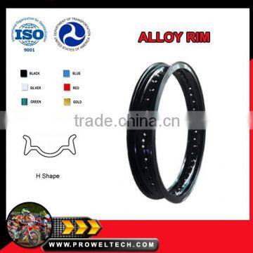 Motorcycle racing parts/Motorcycle alloy rim H1.85x17 Black for motocross