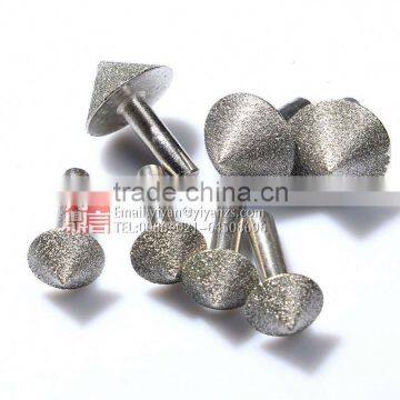 yiyan grinding burrs abrasive mounted points Electroplated Diamond Burr for Stone Engraving