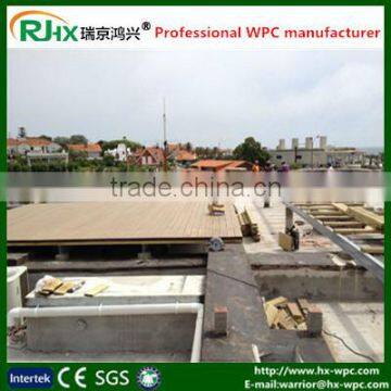 New tech extruded plastic composite decking/wood plastic composite decking with high quality and cheap price