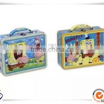 custom design tin lunch box/kids tin lunch box/kids metal lunch box