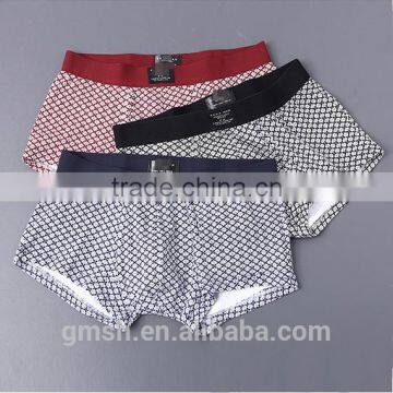 2015 3 Classic printing 95% Cotton 5%elastane free sample men underwear