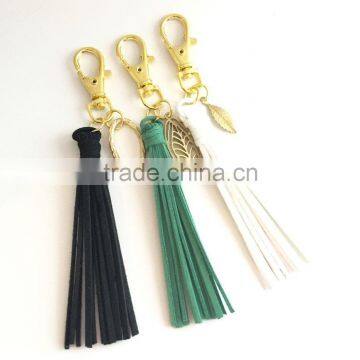 Leather Tassel Key Fob With Swivel Clip photo-2