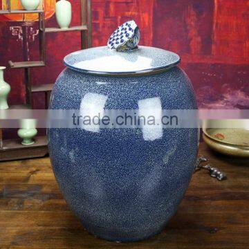 50CM Height Art Deign Excellent Quality Big Chinese Blue Jars for Storage Made in Vietnam photo-3