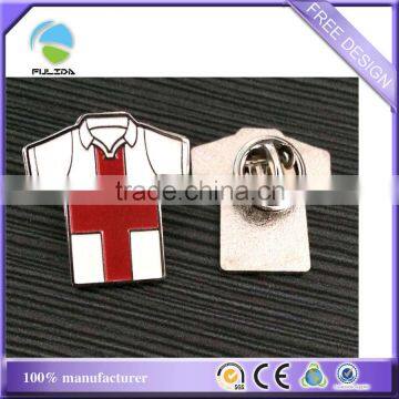 metal pin badge clothes T-shirt shaped soft enamel paint