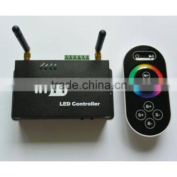 Wifi LED Controller for iPhone /Android with RF Touch Screen Remote for RGB LED Strips DC5--24V