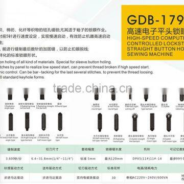 High-speed Computer Controlled T-SHIRT Buttonholing Industrial Sewing Machine photo-2