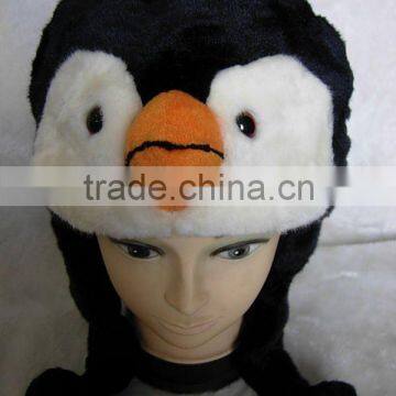 2012 fashion animal hat with a penguin head hood